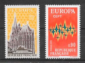 sellos Europa 1972