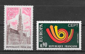 filatelia Europa Francia 1973