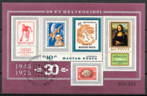 sellos temas varios Hungria 1975