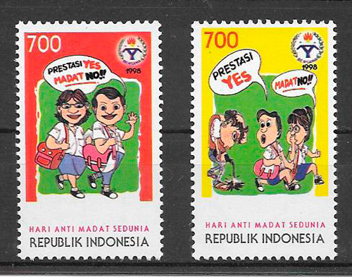 sellos temas varios Indonesia 1998