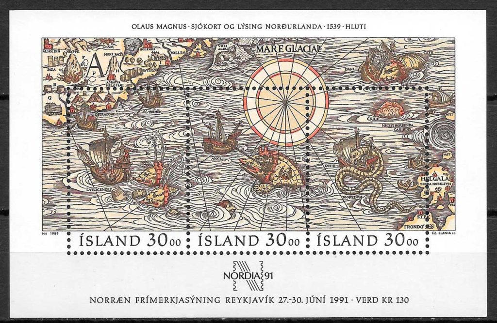filatelia temas varios Islandia 1989