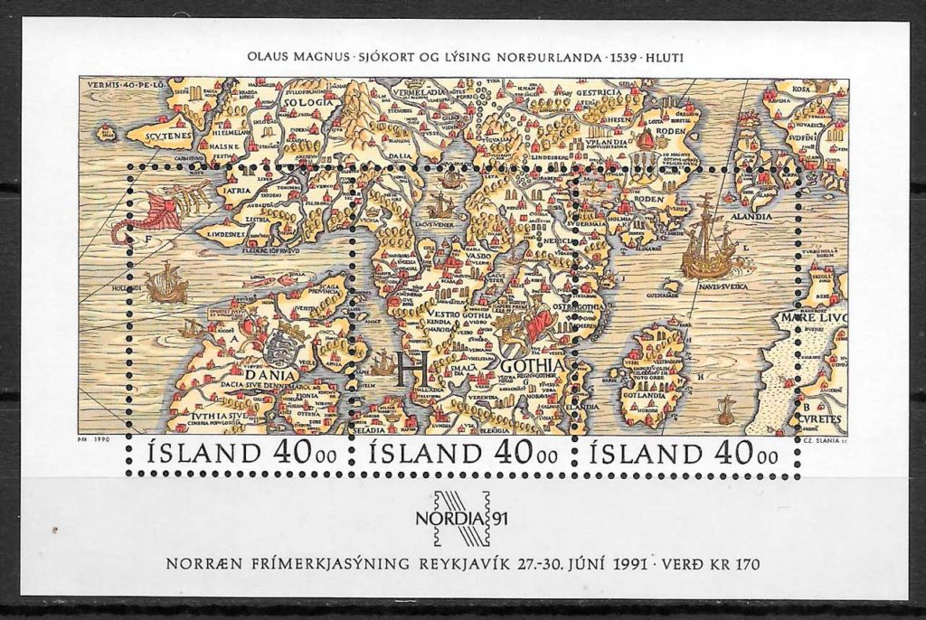 filatelia temas varios Islandia 1990