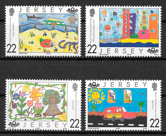 sellos temas varios Jersey 2000