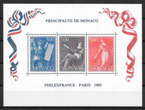 coleccion sellos Monaco 1989