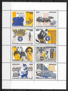 sellos temas varios Monaco 1995