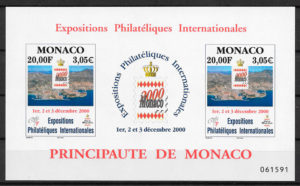 coleccion sellos temas varios Monaco 2000