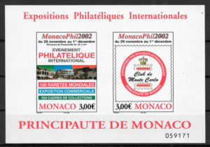 coleccion sellos temas varios Monaco 2002