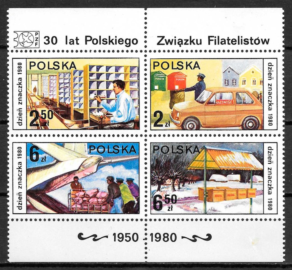 filatelia coleccion tema varios Polonia 1980