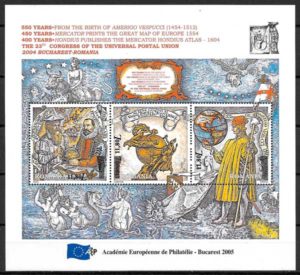 sellos temas varios Rumania 2005