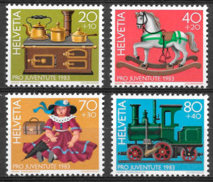 sellos temas varios Suiza 1983