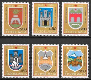 sellos temas varios Yugoslavia 1969