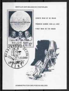 filatelia espacio Belgica 1969