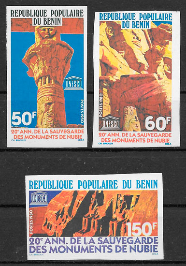 sellos arquitectura Benín 1980
