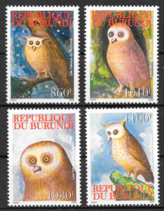 sellos fauna Burundi 2009