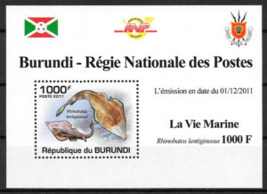 sellos fauna Burundi 2011