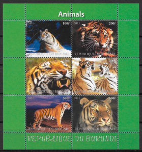 sellos fauna Burundi 2011