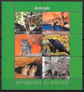 sellos fauna Burundi 2011