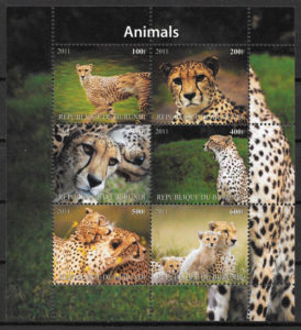 sellos fauna Burundi 2011