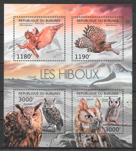 sellos fauna Burundi 2012