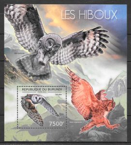 sellos fauna Burundi 2012