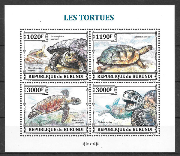 sellos fauna Burundi 2012
