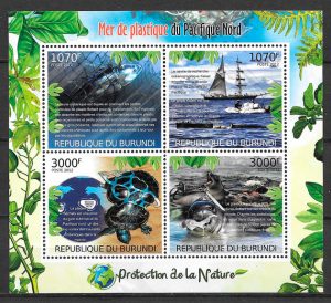 colección sellos fauna Burundi 2012