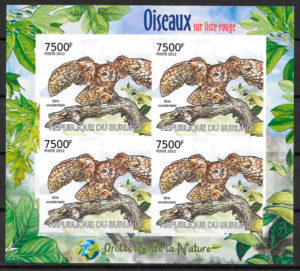 filatelia fauna Burundi 2012