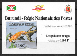 sellos fauna Burundi 2012
