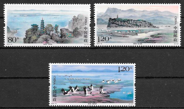 colección selos turismo China 2019