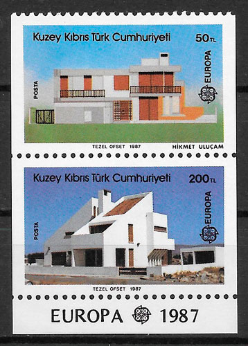filatelia colección Europa Chipre Turco 1987
