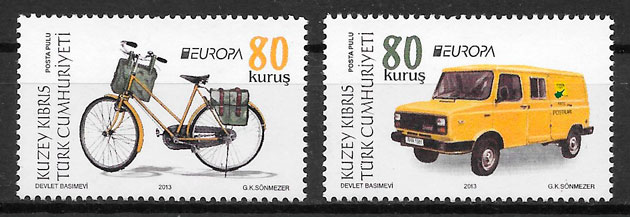 filatelia coleccion Europa Chipre Turco 2013