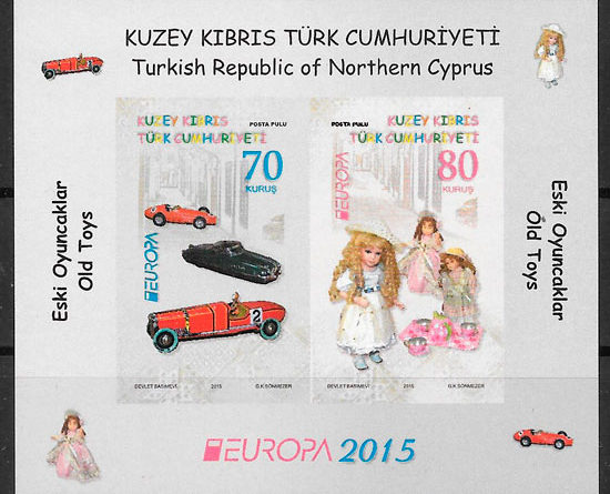 filatelia Europa Chipre Turco 2015