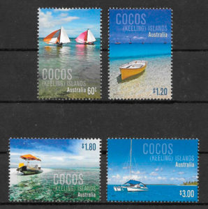 filatelia colección transporte Cocos Islands 2011