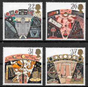 sellos espacio gRAN bRETAÑA 1990