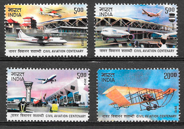 colección sellos transporte India 2012