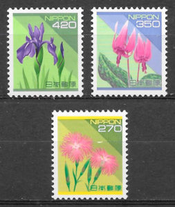 filatelia flora Japon 1994