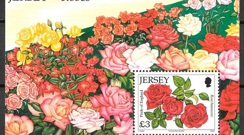 coleccion sellos rosas Jersey 2010