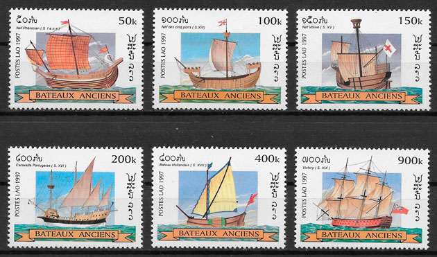 sellos transporte Laos 1997