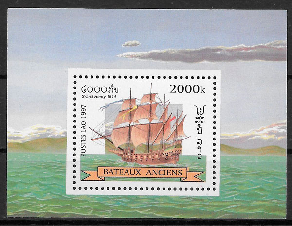 sellos transporte Laos 1997