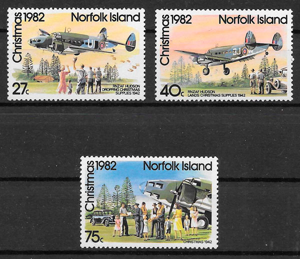 filatelia transporte Norfolk Island 1982