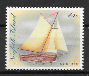 colección sellos transporte Norfolk Island 1998