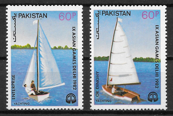 sellos transporte Pakistan 1983