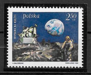 sellos espacio Polonia 1969