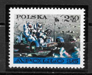 coleccion sellos espacio Polonia 1971