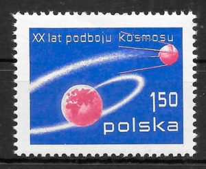 sellos espacio Polonia 1977