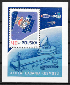 filatelia espacio Polonia 1987