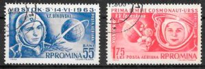 filatelia espacio Rumania 1963
