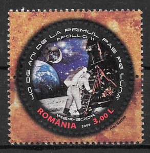 sellos espacio Rumania 2009