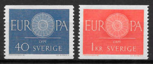 filatelia Europa Suecia 1960