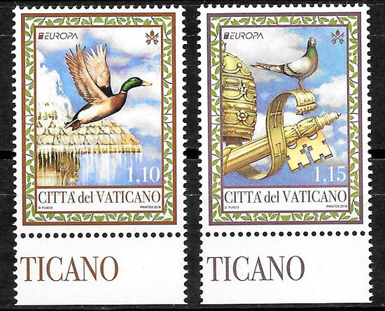colección sellos Europa Vaticano 2019